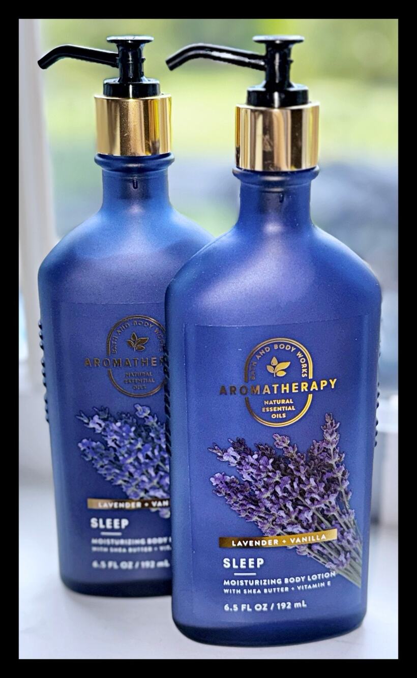 Bath & Body Works 6.5oz Aromatherapy Lavender Vanilla Sleep Body Lotion x2 - Picture 1 of 3